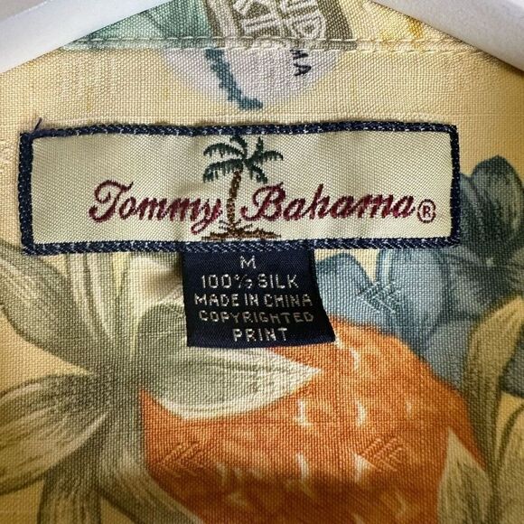 Tommy Bahama "Island Rookie" Silk Shirt Men's Medium Baseball hawaiian - Picture 8 of 8